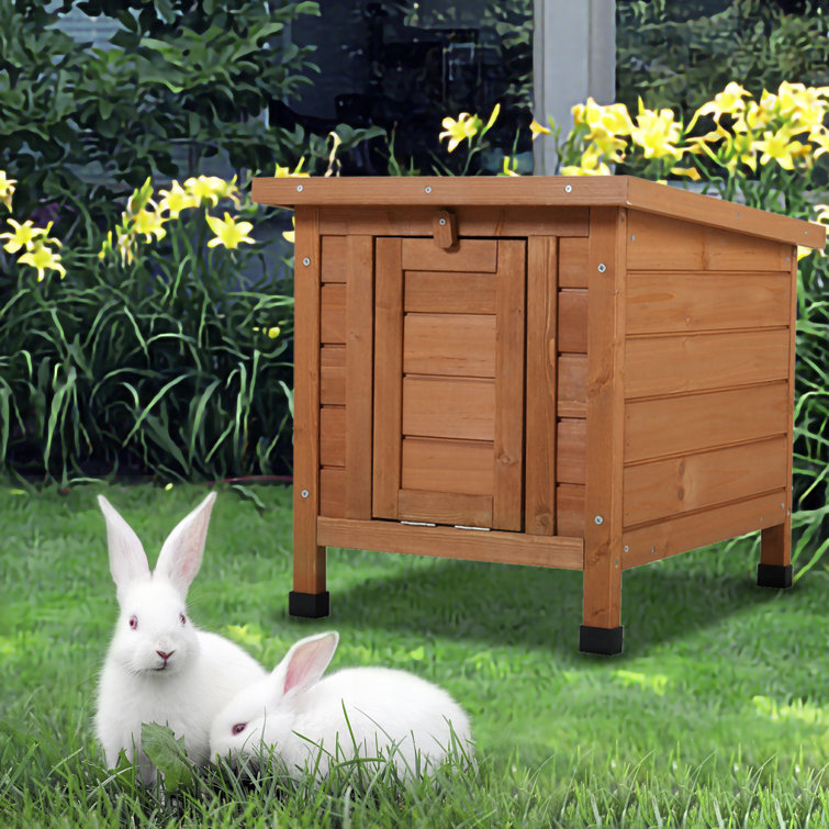 Tucker Murphy Pet™ Cheridy Weather Resistant Rabbit Hutch with Ramp